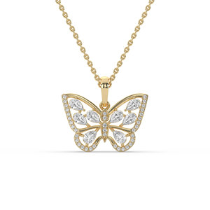 Colgante/Dije de Diamante Cultivado en Laboratorio de 0.97 Quilates, Corte Brillante Redondo, Oro Sólido de 14K para Mujer, Certificado IGI - Product Image 5