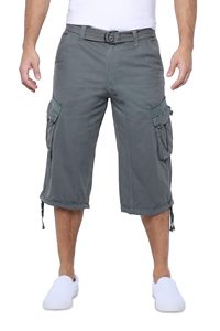 Men's Casual Summer 100% Polyester Cargo <b>Shorts</b> Solid Pattern Multi-Pocket Streetwear Lightweight Quick Dry OEM Service - Product Image 2