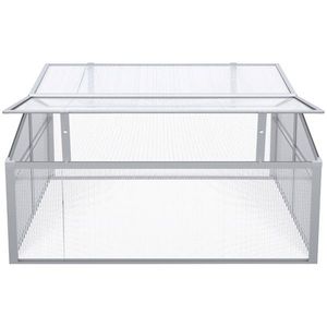 Mini Serra Portatile Moderna con Telaio in Alluminio, Policarbonato e Polietilene per la Crescita delle Piante, Caratteristiche in PVC e Acciaio - Product Image 2