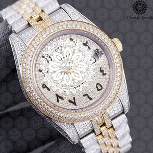 Montre de luxe Charm_Jewells en acier inoxydable 38 mm, analogique à quartz, bracelet tendance pour femme, affichage de la date, fermoir pliant - Product Image 4