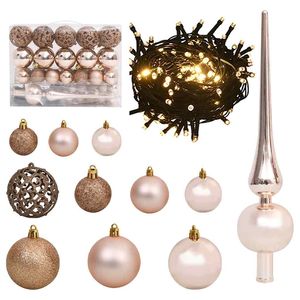 Sapin de Noël artificiel blanc à 150 LED, 59,06 pouces, lumières de Noël festives pour décorations de fêtes - Product Image 6