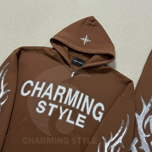 Survêtement de jogging court de luxe personnalisé pour homme, style délavé à l'acide et effet soleil, modèle vierge - Product Image 3