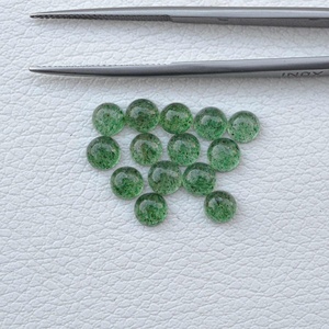AA Grade 7mm Natural Green <b>Strawberry</b> Quartz Necklace Cabochons Smooth Calibrated Loose Gemstones Online Manufacturer Factory - Product Image 4