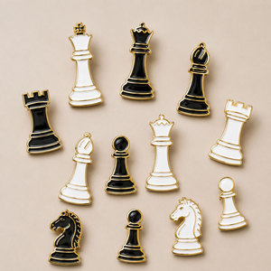 Chess Queen Lapel Pin | Hard Enamel Gold Plated Zinc | Collector Brooch Badge Premium Gift | Custom Logo Tournament Award Pin - Product Image 3