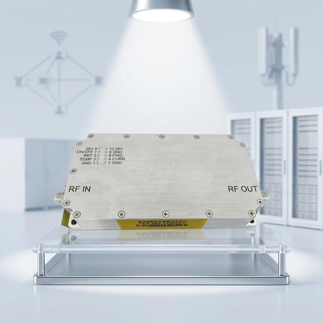 1000-2000MHz 200W RF Power Amplifier 53dB Gain GaN Broadband Amplifier for Communication Systems Factory Supplier