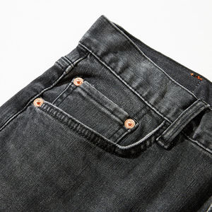 MEESAM LEATHER HOSIERY Jeans de Mezclilla para Hombre y Mujer, 100% Algodón, Secado Rápido, Estilo Vintage, Corte Regular, Casual, Lavado, Rectos, Cintura Alta - Product Image 3