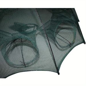 Foldable <b>Aquaculture</b> <b>Trap</b> for Fishing Bait Crab Net to Catch Crawdad Shrimp and Minnow Cast Dip Cage - Product Image 4
