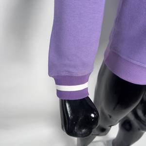 <b>Men's</b> <b>Purple</b> Crew Neck <b>Sweatshirt</b> Long Sleeve Pullover Custom Logo Printed Fleece Knitted Winter Streetwear - Product Image 3