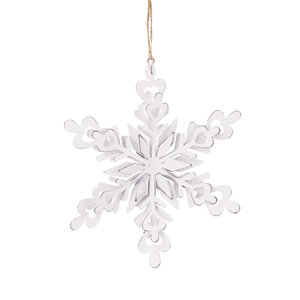 Ornements suspendus en forme de flocons de neige blancs en métal, best-sellers à prix abordable - Product Image 6