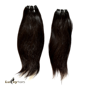 Remy Natural ninguno procesado químico sedoso onda recta paquete negro tejido onda suelta virgen 100% extensiones de cabello humano indio - Product Image 4