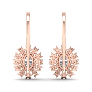 Boucles d'oreilles Huggie REYES en or massif 14 carats de haute qualité avec diamants HPHT CVD de 1,6 carat cultivés en laboratoire pour femmes, bijoux fins pour mariage - Product Image 4