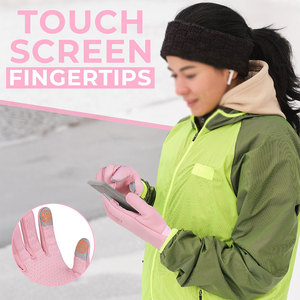 Guantes de Invierno Unisex de Alta Demanda para Correr, de Poliéster, Resistentes al Viento y al Agua, Compatibles con Pantalla Táctil, Dedos Completos, Duraderos y Cómodos - Product Image 5
