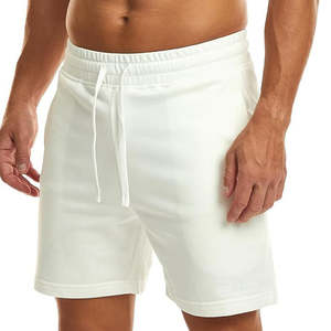 Pantalones Cortos Deportivos de Pana 100% Poliéster de Alta Calidad para Hombre, Ecológicos, Transpirables, Teñidos Lisos, con Logotipo Personalizado, Cintura Media, Casuales - Product Image 1