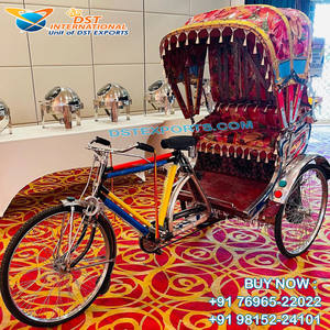 Fabulosa Decoración Moderna para Fotomatón de Bodas con Diseño de Rickshaw, en Metal y Madera, Color/Tamaño Personalizable, Resistente para Bodas y Conciertos - Product Image 3