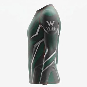 ODM customized High Quality Custom Rash Guard <b>Men</b> Wholesale Spandex Bjj Rash Guard Surfing Diving <b>Compression</b> <b>Shirts</b> - Product Image 3