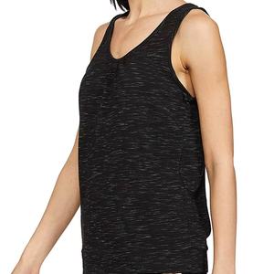 Camiseta sin mangas informal para mujer, de color liso, transpirable, de secado rápido, con logo frontal tejido, chaleco deportivo para entrenamiento de yoga, talla XXS - Product Image 3