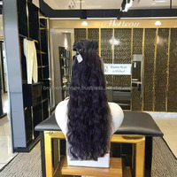 100% cheveux humains naturels X vierges indiens Remy cheveux vague d'eau vague profonde styles de vague lâche de Chennai