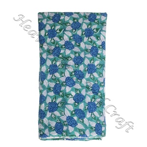 100% Bông Sanganeri Tay Khối In Vải Cho Tùy Chỉnh Ấn Độ Ăn Mặc Và Quần Áo Một Lớp Bông In Vải Cho Ăn Mặc - Product Image 4