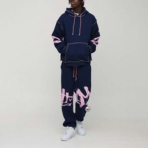 Chándal Ligero al por Mayor con Capucha Verde Personalizado, Manga Larga, 100% Algodón, Estampado de Letras, Unisex, Ropa Casual de Otoño - Product Image 6