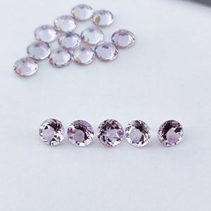 2023 Venta de fábrica Nuevo diseño 7mm Natural facetado suelto Rosa De Francia Piedras preciosas de amatista Forma de pera rosa para la producción de joyas - Product Image 3