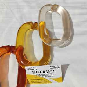 Chaînes en résine acrylique, maillons de chaîne en résine, bijoux en chaîne de maillons en plastique, chaînes en résine en vrac, maillons de chaîne en résine décoratifs - Product Image 3