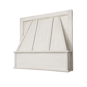 Cache-hotte en bois massif décoratif haut de gamme pour cuisines de style ferme de luxe - Product Image 1