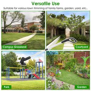 Coupe-bordures électrique sans fil 2A rechargeable avec 5 lames pour tondeuse à gazon et désherbeur – Outil de jardinage - Product Image 6