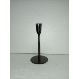 Applique murale vintage en fer forgé, porte-bougie à 2 lumières, en métal noir mat, style candélabre rétro, support de pilier suspendu, décoration intérieure - Product Image 5