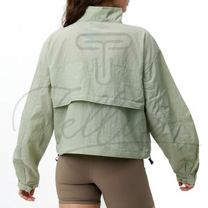 Fashionable Outdoor Women Knitted <b>Canvas</b> Windbreaker Jacket Waterproof Low Price OEM ODM Serviced Customized Wholesale - Product Image 5
