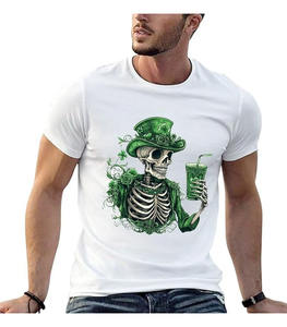 Camisetas de Punto con Cuello Redondo 100% Algodón de Alta Calidad al por Mayor 2025 para Hombre, Camisetas Informales de Verano de Manga Corta Transpirables - Product Image 2