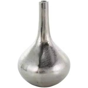 Florero moderno de metal para mesa de comedor, soporte para arreglos florales, centro de mesa para el hogar y la cocina. - Product Image 1