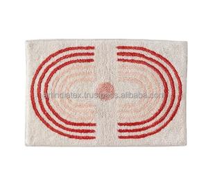 Juego de 3 alfombrillas de baño florales hechas en algodón 100% de las mejores ofertas, alfombrillas y alfombras reversibles de grado superior, precios bajos - Product Image 5