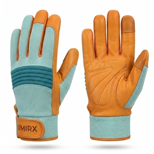 Gants de sécurité UMIRX en coton/élasthanne, paume en tissu tricoté, manchette à enfiler, résistants à l'abrasion, ambidextres, respirants, écologiques - Product Image 2