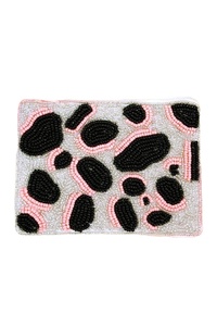 Mini sac à fermeture éclair fait main avec broderie perlée design de pantoufles mignonnes dernier cri de luxe tendance par Hiba Enterprises - Product Image 4