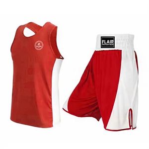 ชุดยูนิฟอร์มชกมวยสำหรับผู้ใหญ่ 2 ชิ้น เสื้อและกางเกงขาสั้น - สีดำขาว - Product Image 2