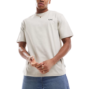 Camiseta de Manga Corta con Cuello Redondo y Logotipo de GAC Estampado en la Parte Delantera para Hombre, Corte Regular, Informal, 100% Algodón, Talla 4XL - Product Image 1
