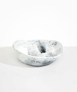 Modern <b>Black</b> Oval Decorative Bowl Luxury Contemporary Serving Bowl Stylish Table Centerpiece Home Decor Accessories - Product Image 6