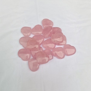 Premium Natural <b>Rose</b> <b>Quartz</b> <b>Heart</b> Crystal Polished Gemstone for Home Decor Wholesale Stress Relief Love Theme Cambay Art Feng - Product Image 5
