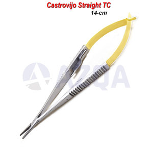 Stainless Steel Castroviejo Needle Holder Microsurgery Ophthalmic Surgical <b>Driver</b> Precision Dental Medical Instrument - Product Image 3