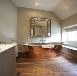 อ่างอาบน้ำทองแดงเคลือบผิวแบบโอเวอร์โฟลว์พร้อมอ่างอาบน้ำทองแดงเคลือบผิวแบบโอเวอร์โฟลว์สไตล์อินเดีย - Product Image 3