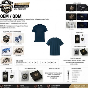 T-shirts décontractés pour hommes en gros, 100 % coton, séchage rapide, personnalisables avec étiquette privée, pour adultes - Product Image 4