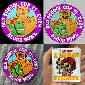 Écussons brodés avec logo, écussons brodés personnalisés, écussons à thermocoller ou à coudre, écussons avec design de logo - Product Image 4