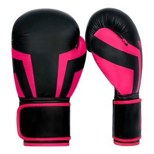 Gants de boxe professionnels personnalisés unisexes en cuir véritable et PU 8oz 10oz 12oz 14oz 16oz avec fermeture à lacets et fermeture à enfiler au poignet, logo OEM - Product Image 5