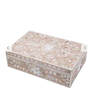 Excellent Quality MDF Jewelry <b>Box</b> With Bone & Resin Inlay Floral Design For Rings Earrings Necklaces Storage Organizer <b>Box</b> - Product Image 6