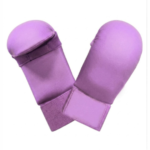 Protège-mains de kickboxing de haute qualité, respirant, antidérapant, bleu, pour l'entraînement, légers, pour le karaté et le sparring - Product Image 3