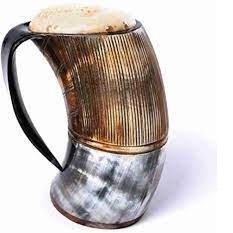 Taza de Cerveza Decorativa con Logotipo Personalizado, Hecha de Cuerno Real, Diseño Ecológico y Duradero, Estilo Antiguo, Ideal para Fiestas - Product Image 3