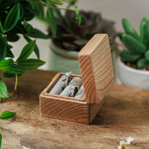 Boîte à bague de fiançailles, boîte à alliances, boîte de demande en mariage, boîte à alliances pour le porte-alliances, boîte à alliances en bois, boîte à alliances pour anniversaire - Product Image 6