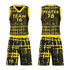 Ensemble d'uniformes de basketball personnalisés OEM ODM pour hommes, maillot et short respirants à séchage rapide, tenue d'entraînement sportive pour équipe, uniformes de basketball - Product Image 2