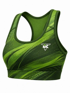 Soutien-gorge de sport pour femme, respirant, écologique, de conception professionnelle, nouveau design, maintien élevé, compression, dentelle, bretelles réglables - Product Image 5