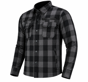 Chemise de moto en flanelle légère personnalisée Kivex Sports OEM avec protection amovible CE, ignifuge, manches longues - Product Image 1